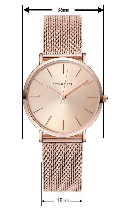 Relógio Aço Inoxidável Minimalist