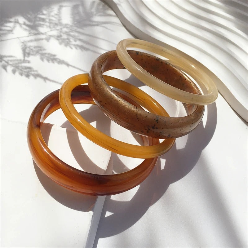 Conjunto Braceletes Mármore