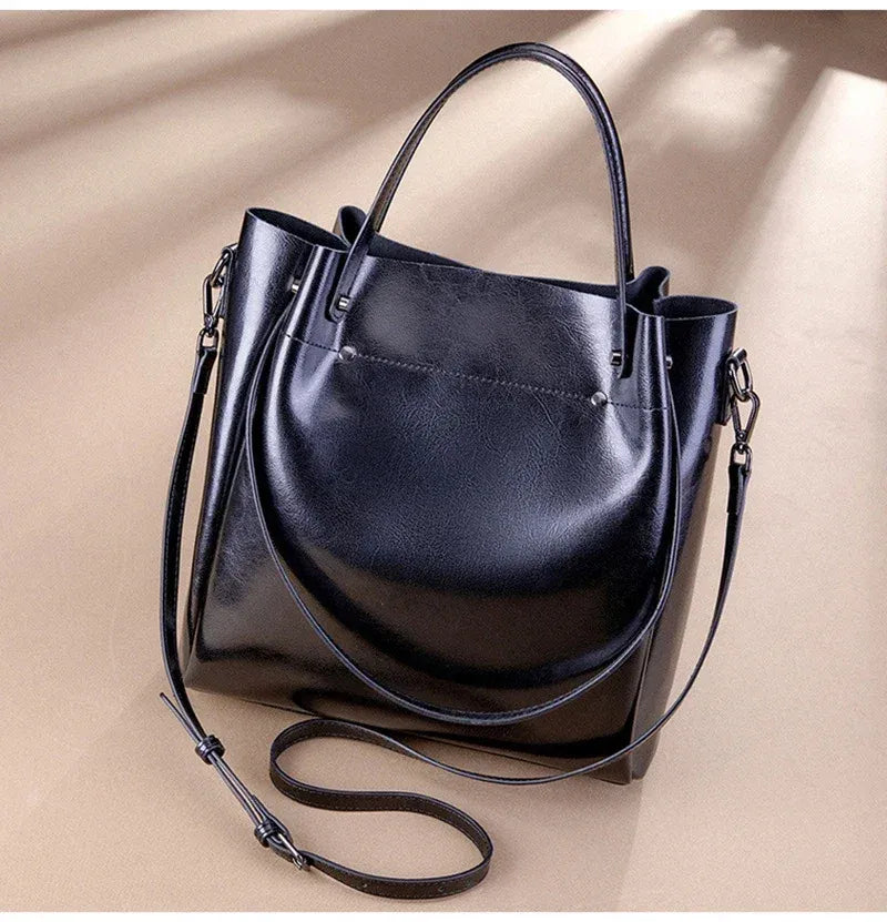 Bolsa Tote de Ombro Couro Legítimo MontPellier