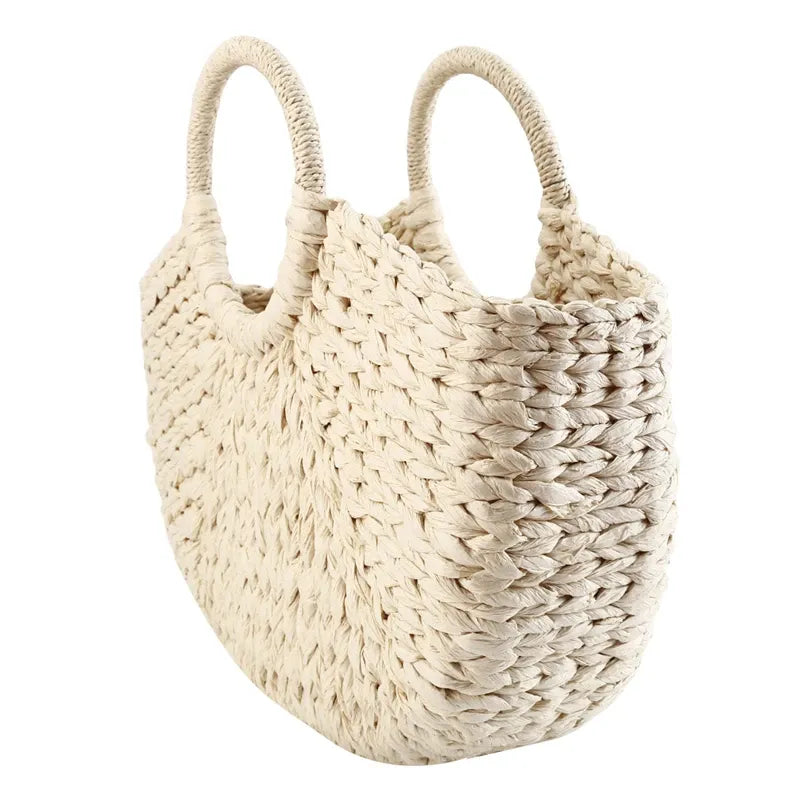 Bolsa Estruturada Palha Colorida Recifes