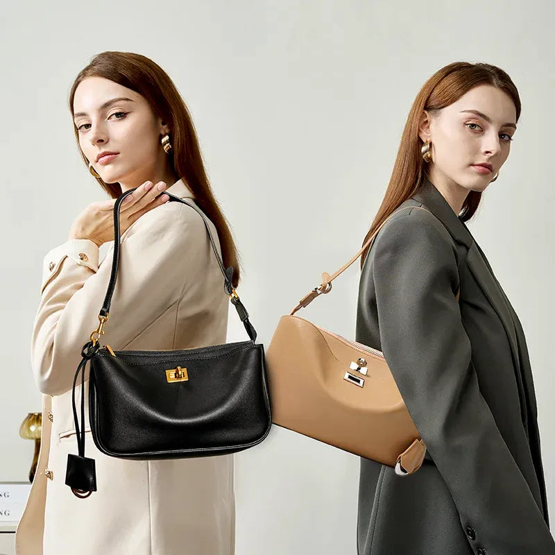 Bolsa de Ombro em Couro Vegas