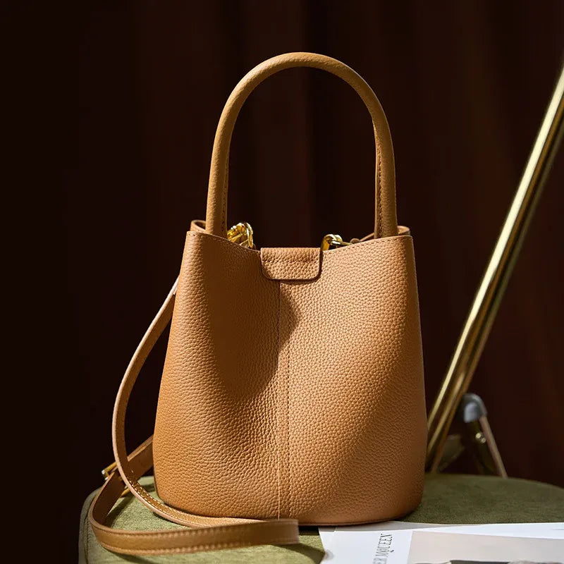 Bolsa Bucket Couro Legítimo Breeze