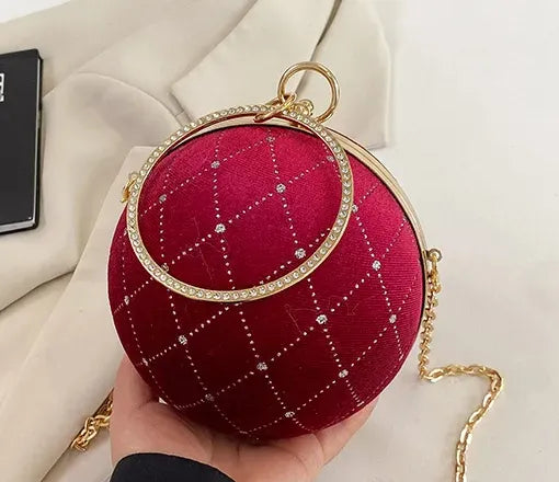 Bolsa de Mão Globo Velvet
