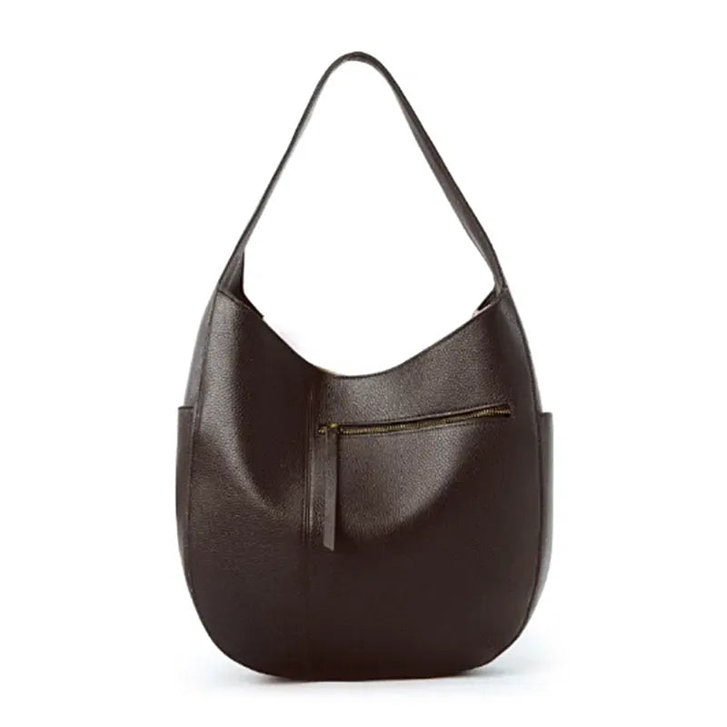 Bolsa Maxi em Couro Eleonora Café