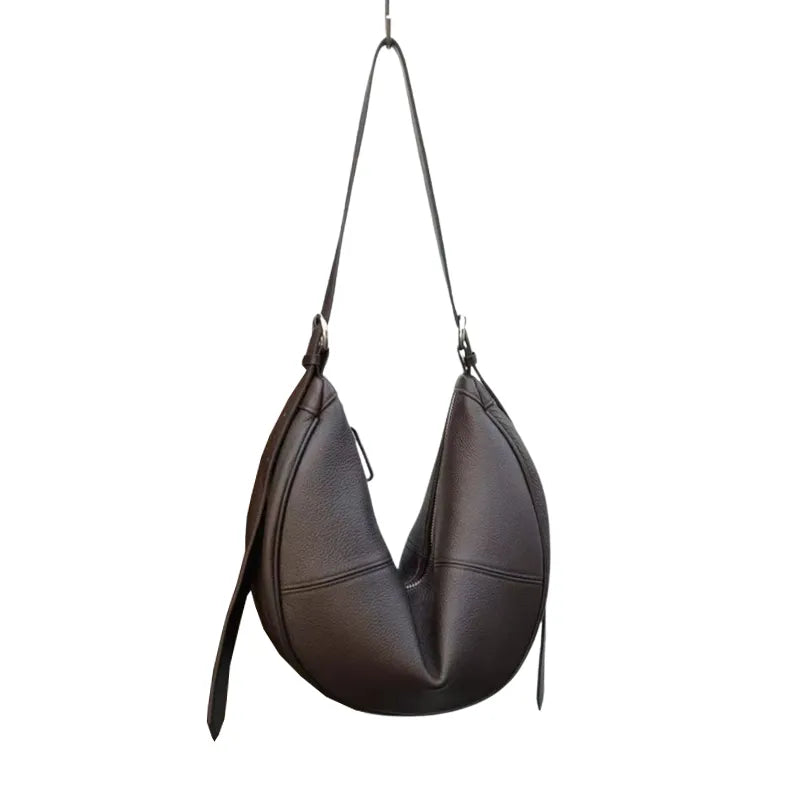 Bolsa de Ombro Hobo em Couro Túlia