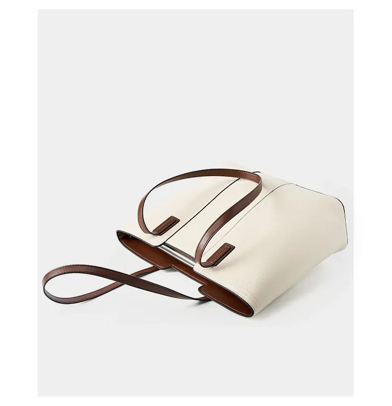 Bolsa Tote Clássica em Couro Brunei