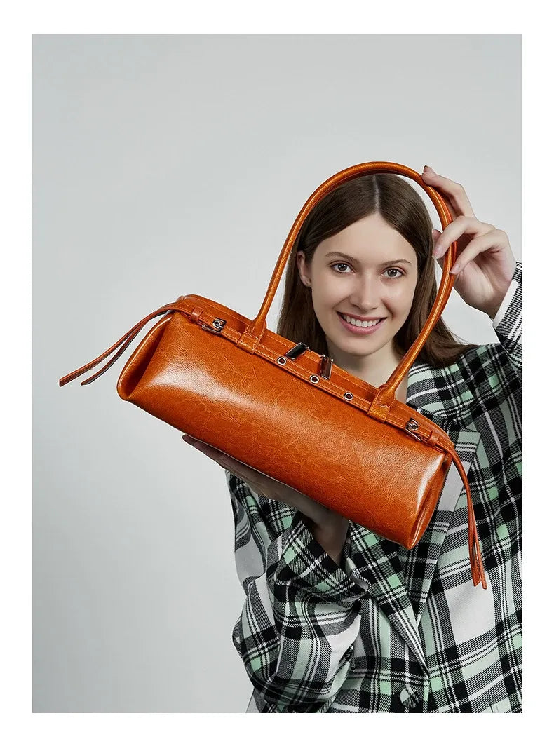 Bolsa Baguete em Couro Karen