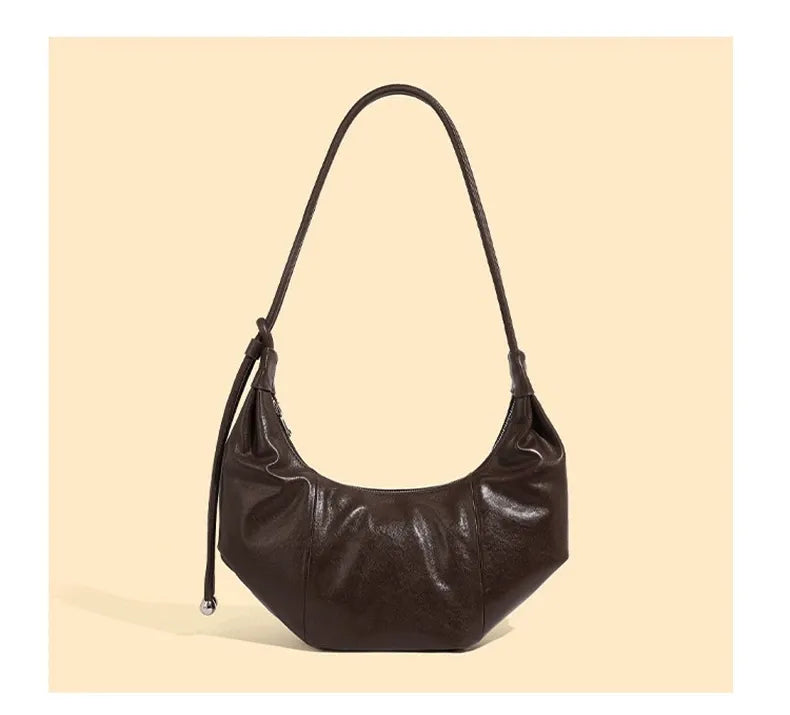 Bolsa Hobo em couro Bebel