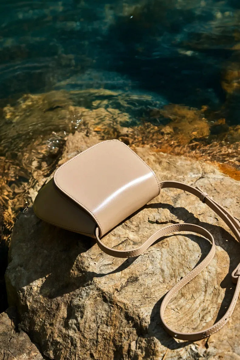 Bolsa Satchel em Couro Hush