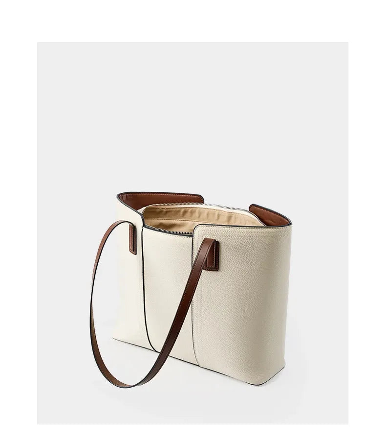 Bolsa Tote Clássica em Couro Brunei