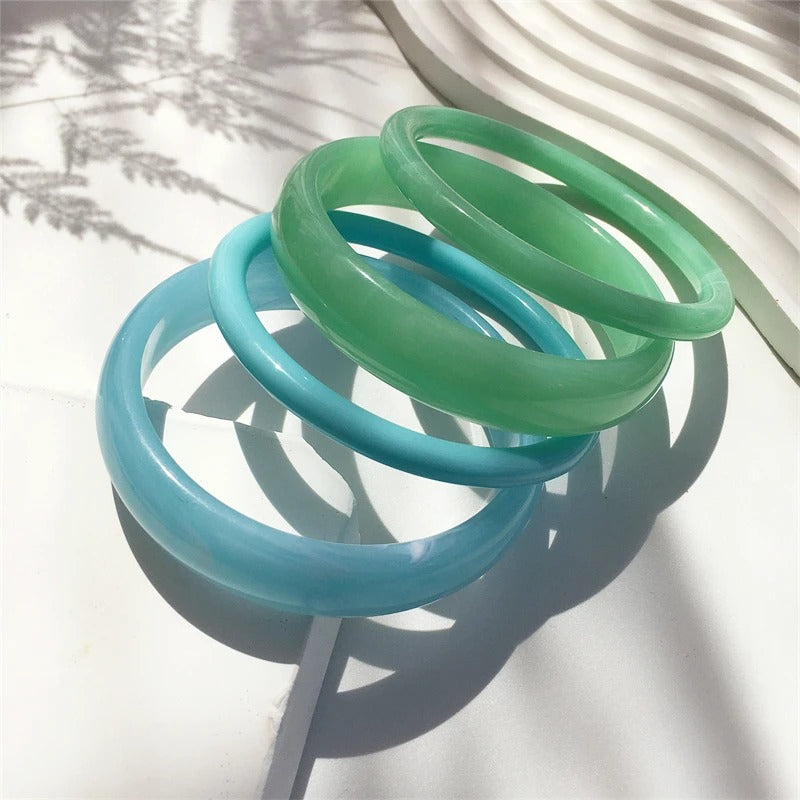 Conjunto Braceletes Mármore