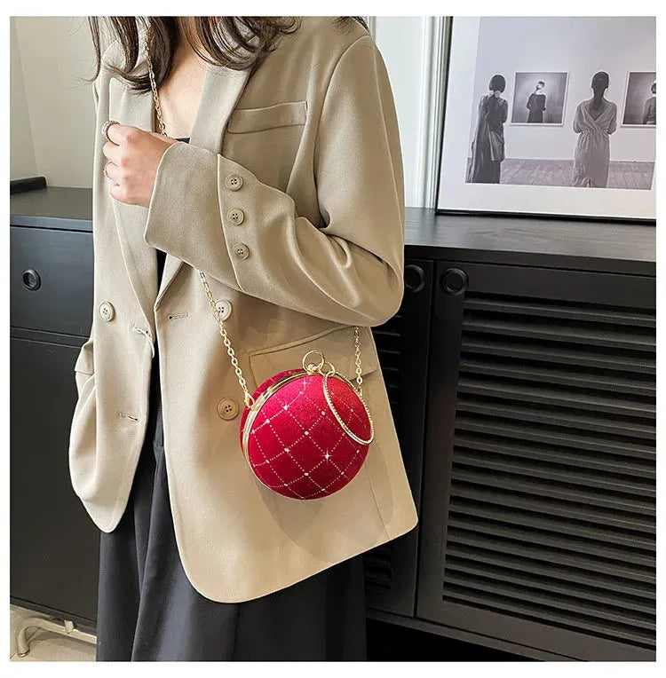 Bolsa de Mão Globo Velvet