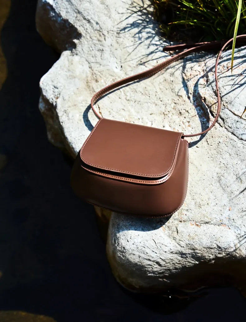 Bolsa Satchel em Couro Hush