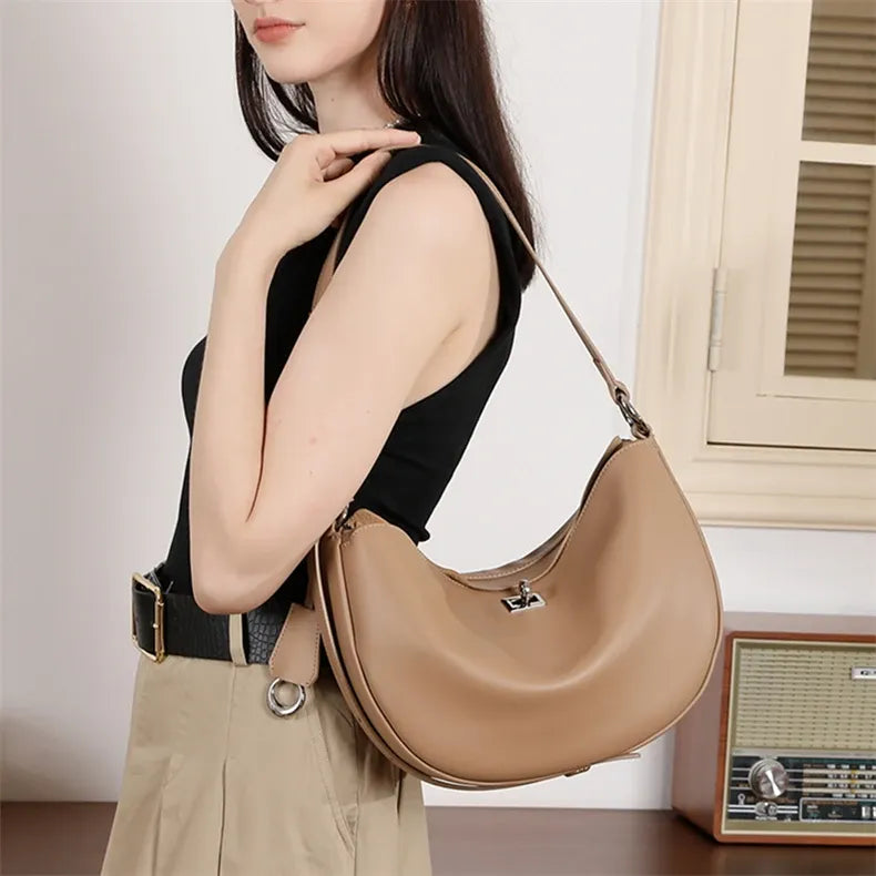 Bolsa de Ombro em Couro Verena