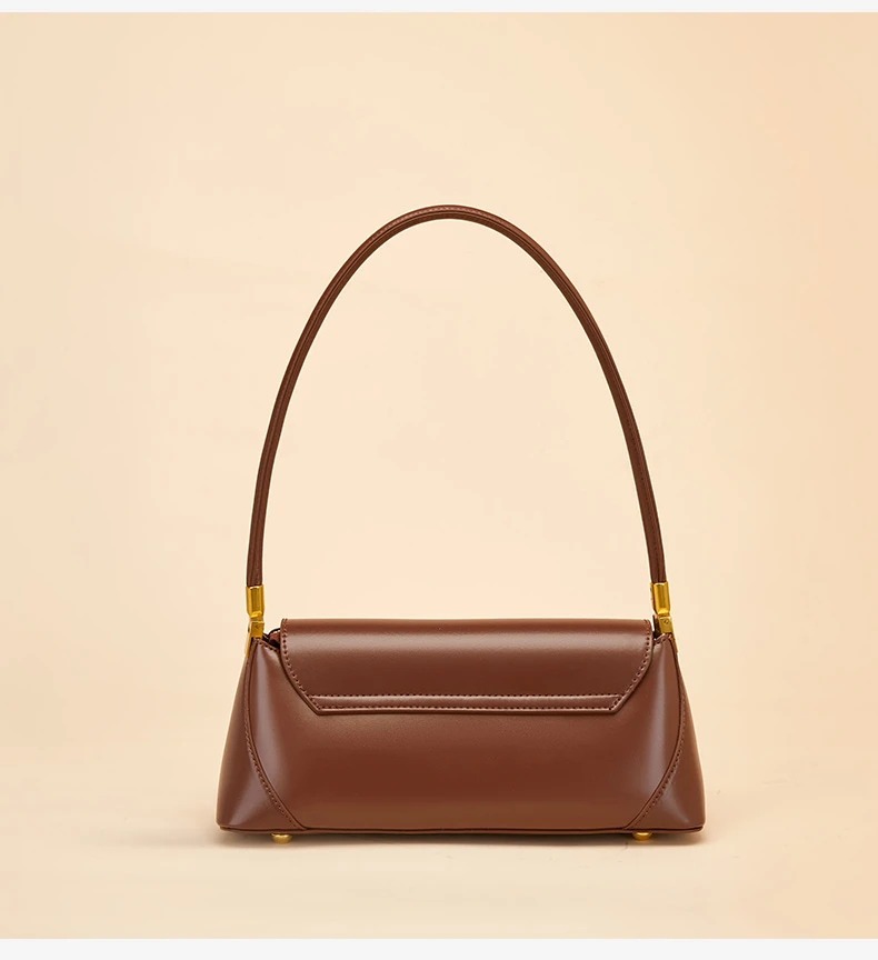 Bolsa Baguete em Couro Veneza