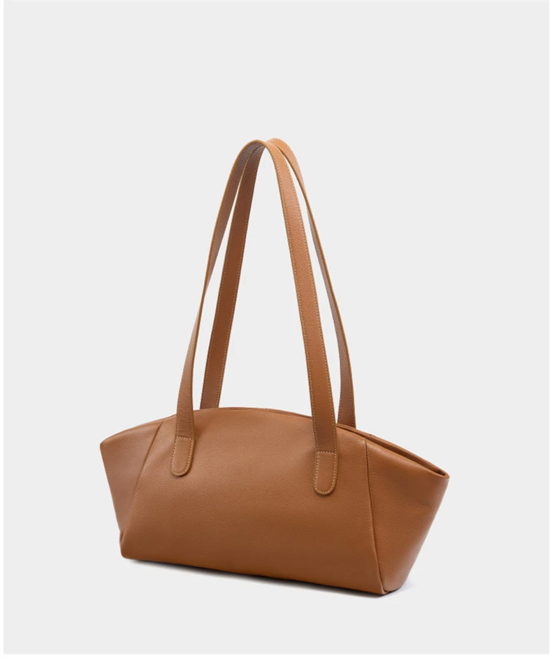 Bolsa Tote em Couro Trapézio