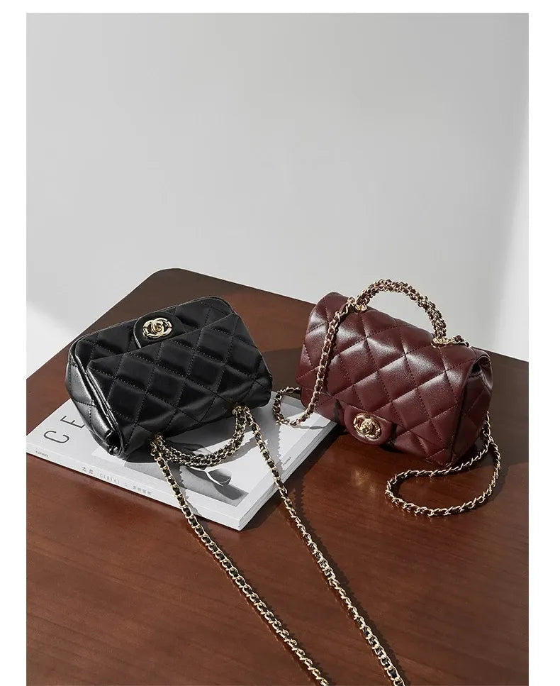 Bolsa Crossbody Matelassê em Couro Paris