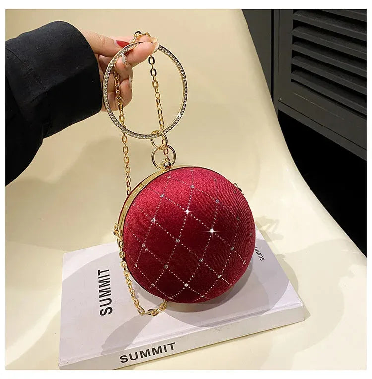 Bolsa de Mão Globo Velvet