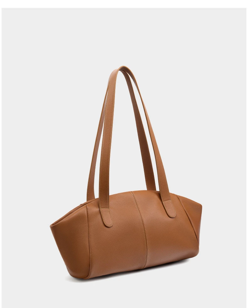 Bolsa Tote em Couro Trapézio