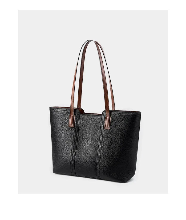 Bolsa Tote Clássica em Couro Brunei