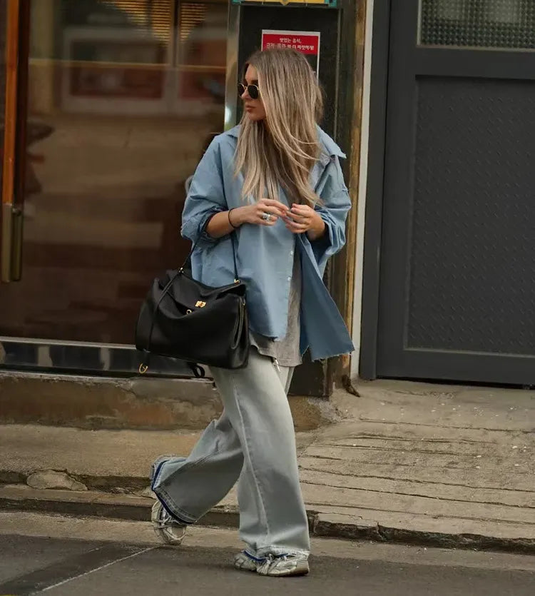 Bolsa Cassy de Ombro em Couro