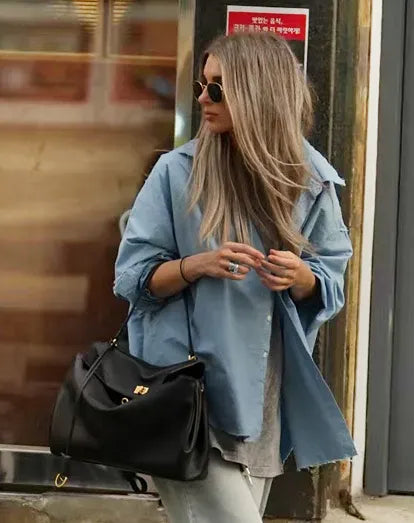 Bolsa Cassy de Ombro em Couro