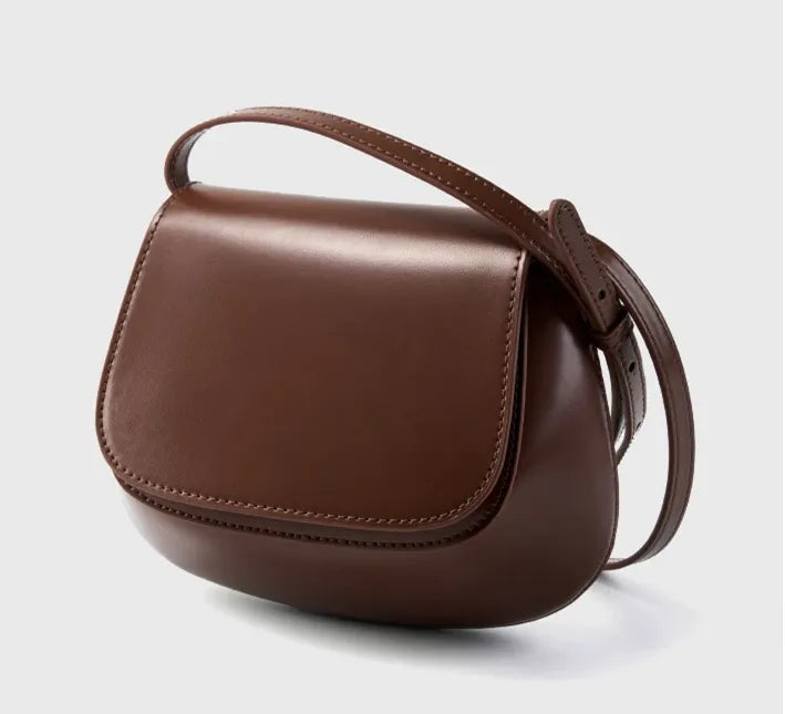 Bolsa Satchel em Couro Hush
