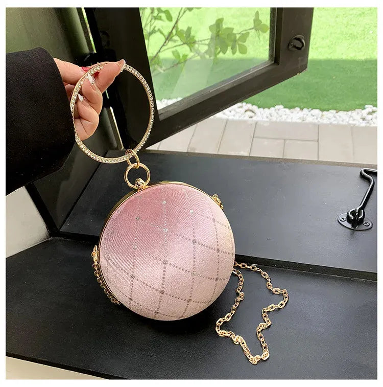 Bolsa de Mão Globo Velvet