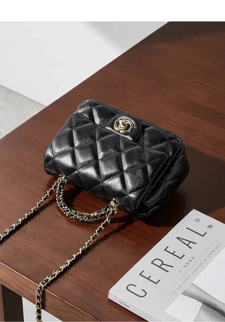 Bolsa Crossbody Matelassê em Couro Paris