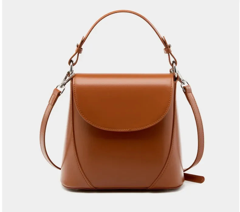 Bolsa Bucket Couro Legítimo Marbelle