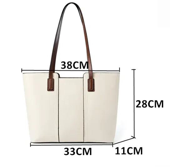 Bolsa Tote Clássica em Couro Brunei