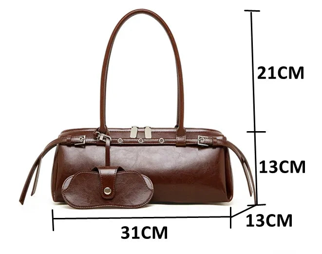 Bolsa Baguete em Couro Karen