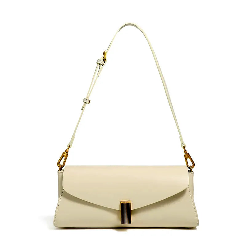 Bolsa Baguete em Couro Essenza