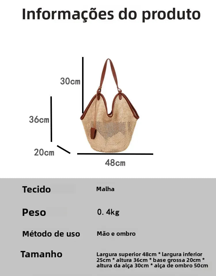 Bolsa de Ombro Maresias Marrom