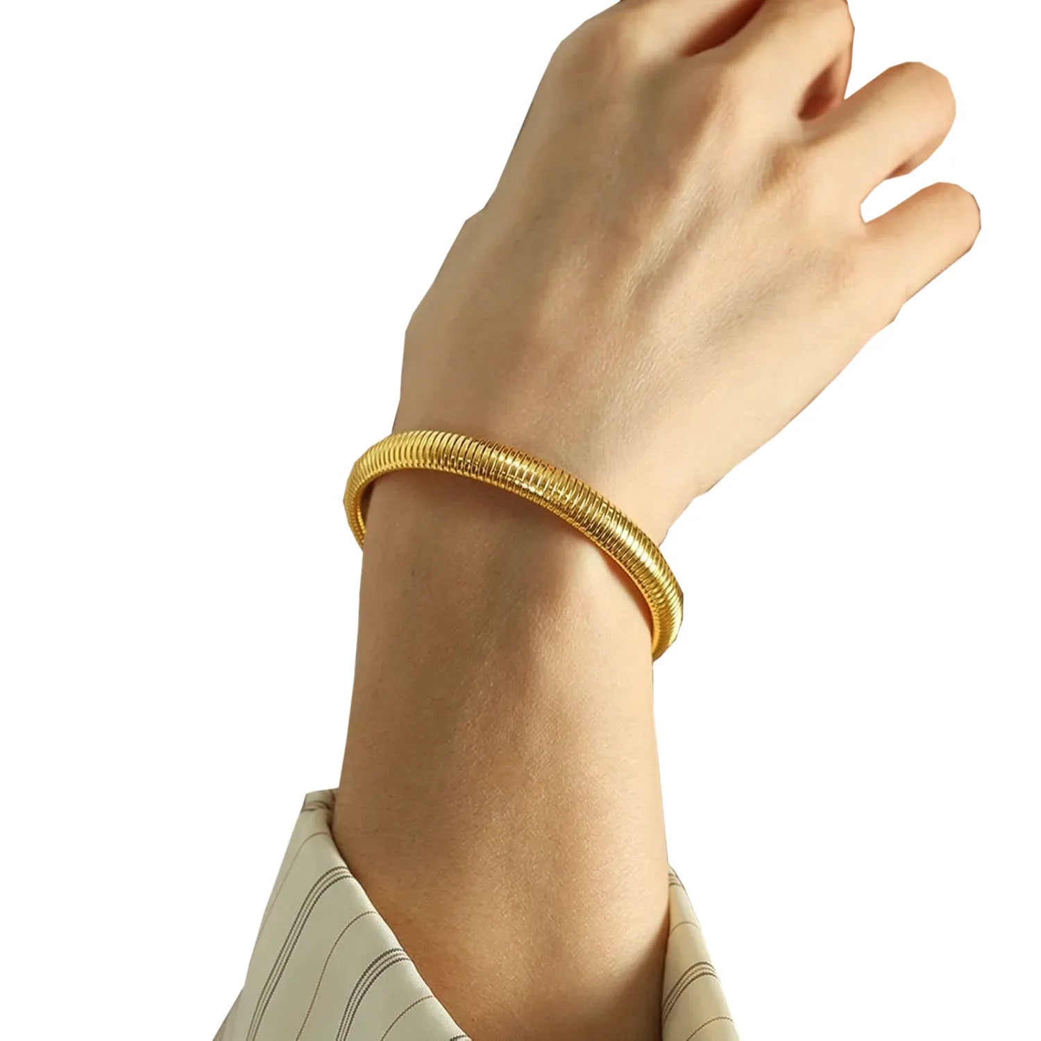 Pulseira Flexível Dourada