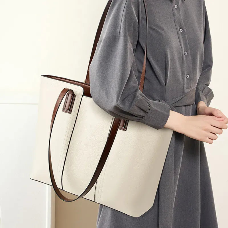 Bolsa Tote Clássica em Couro Brunei