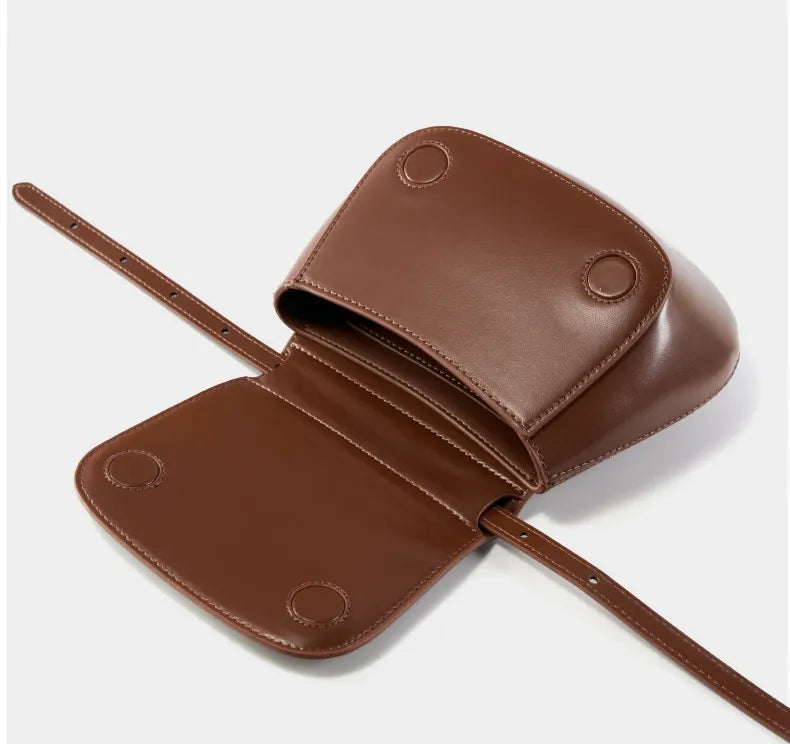 Bolsa Satchel em Couro Hush