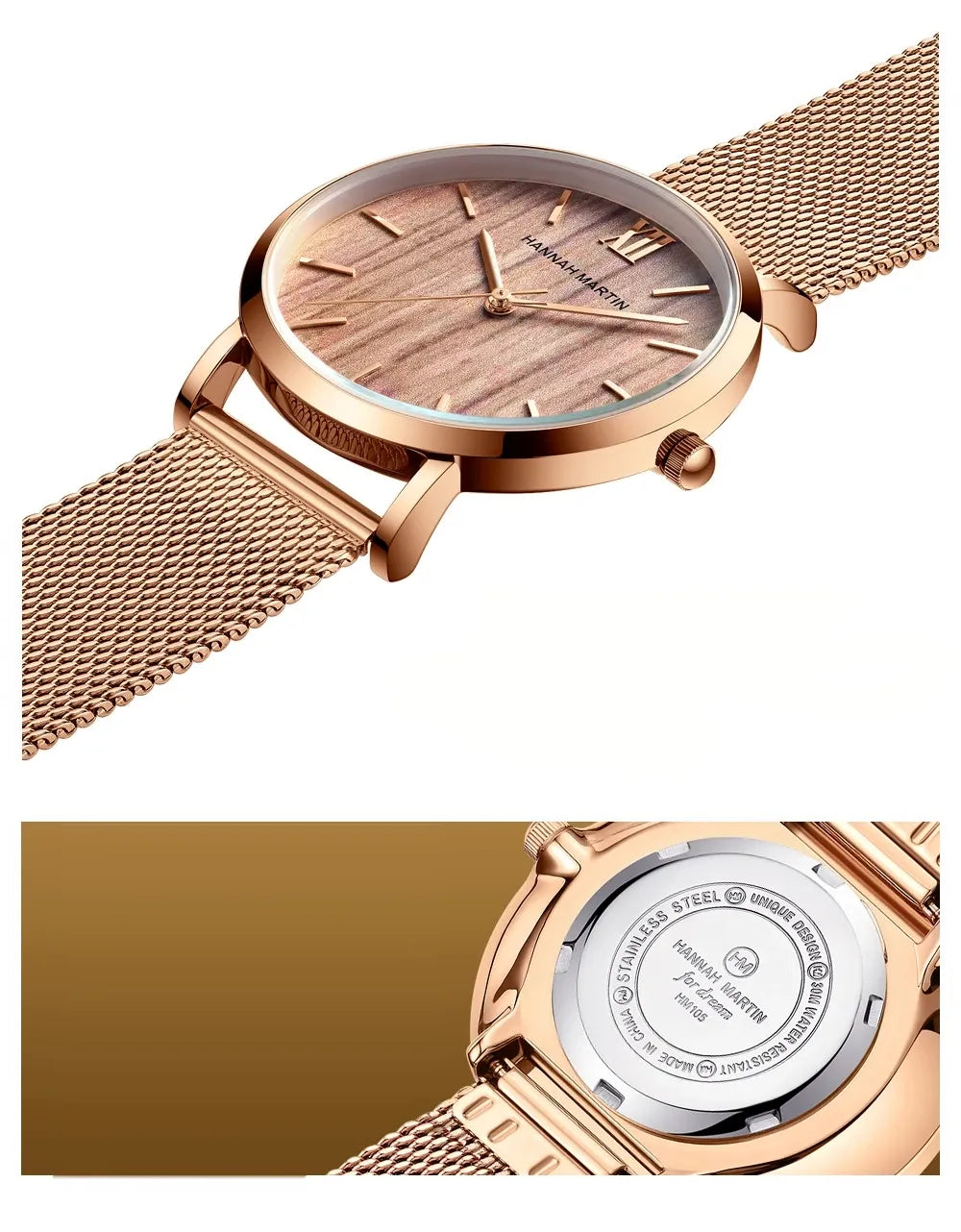 Relógio Aço Inoxidável Minimalist