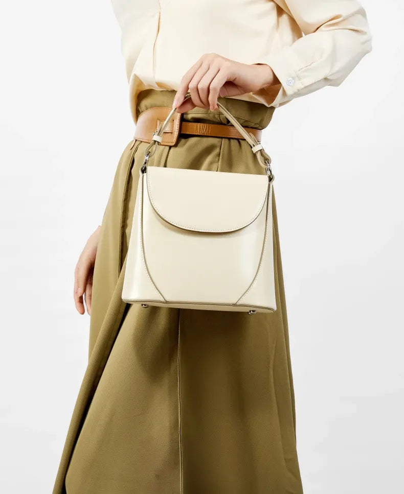 Bolsa Bucket Couro Legítimo Marbelle