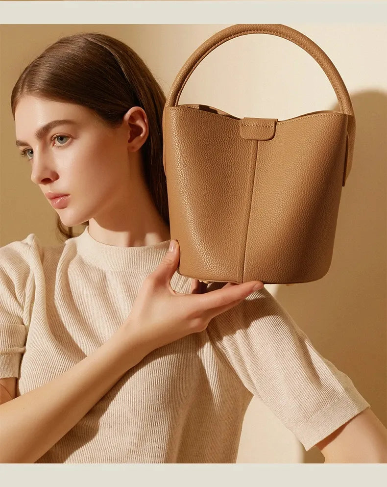Bolsa Bucket Couro Legítimo Breeze