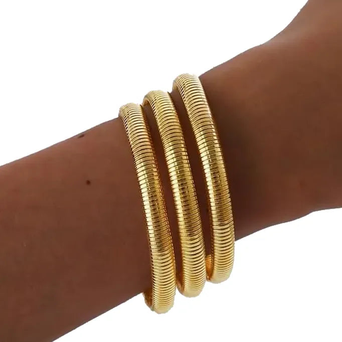 Pulseira Flexível Dourada