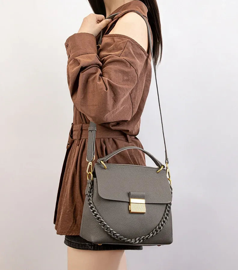 Bolsa Crossbody Couro Legítimo Angelina