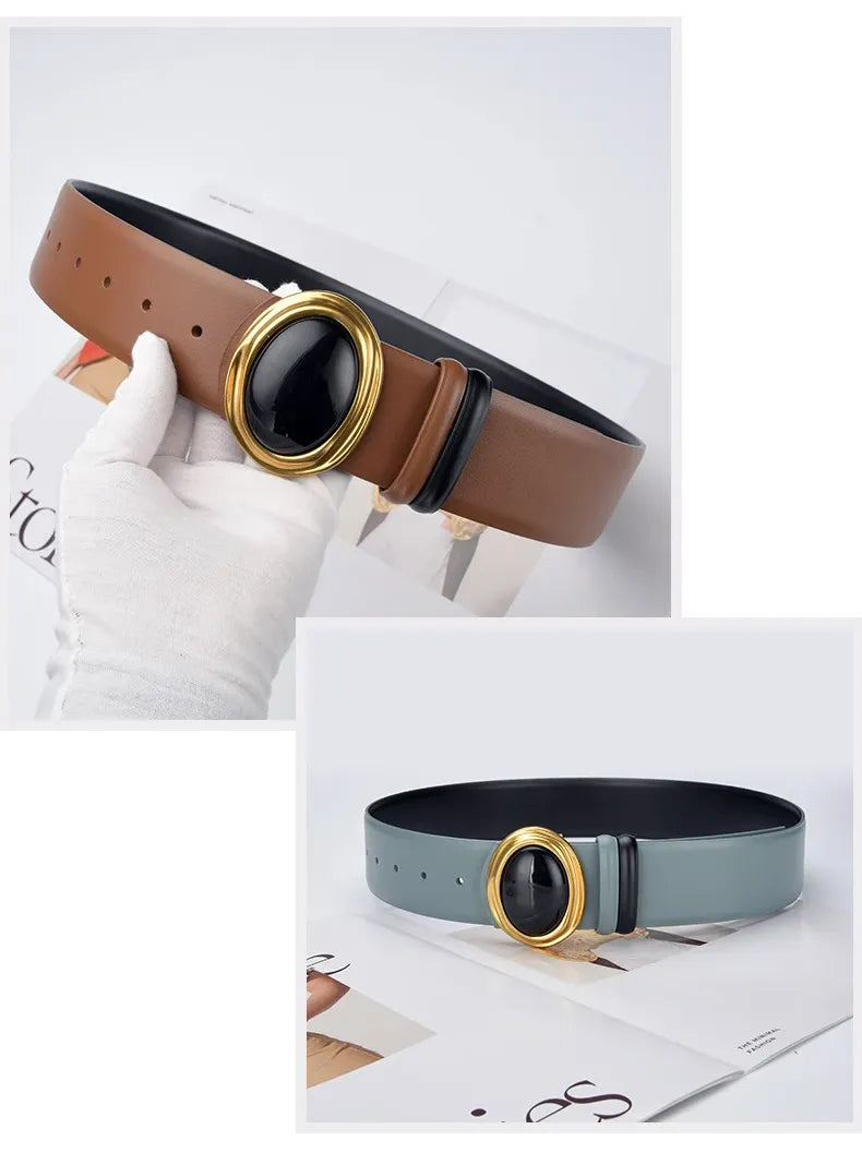 Cinto Couro Genuíno Ônix