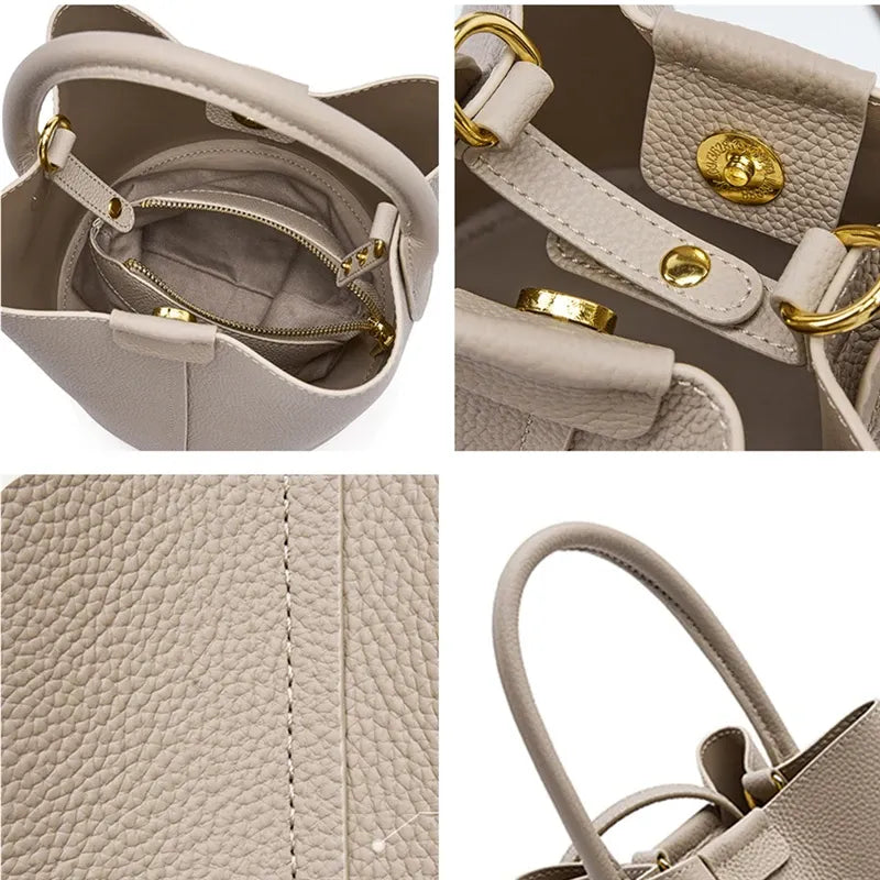 Bolsa Bucket Couro Legítimo Breeze