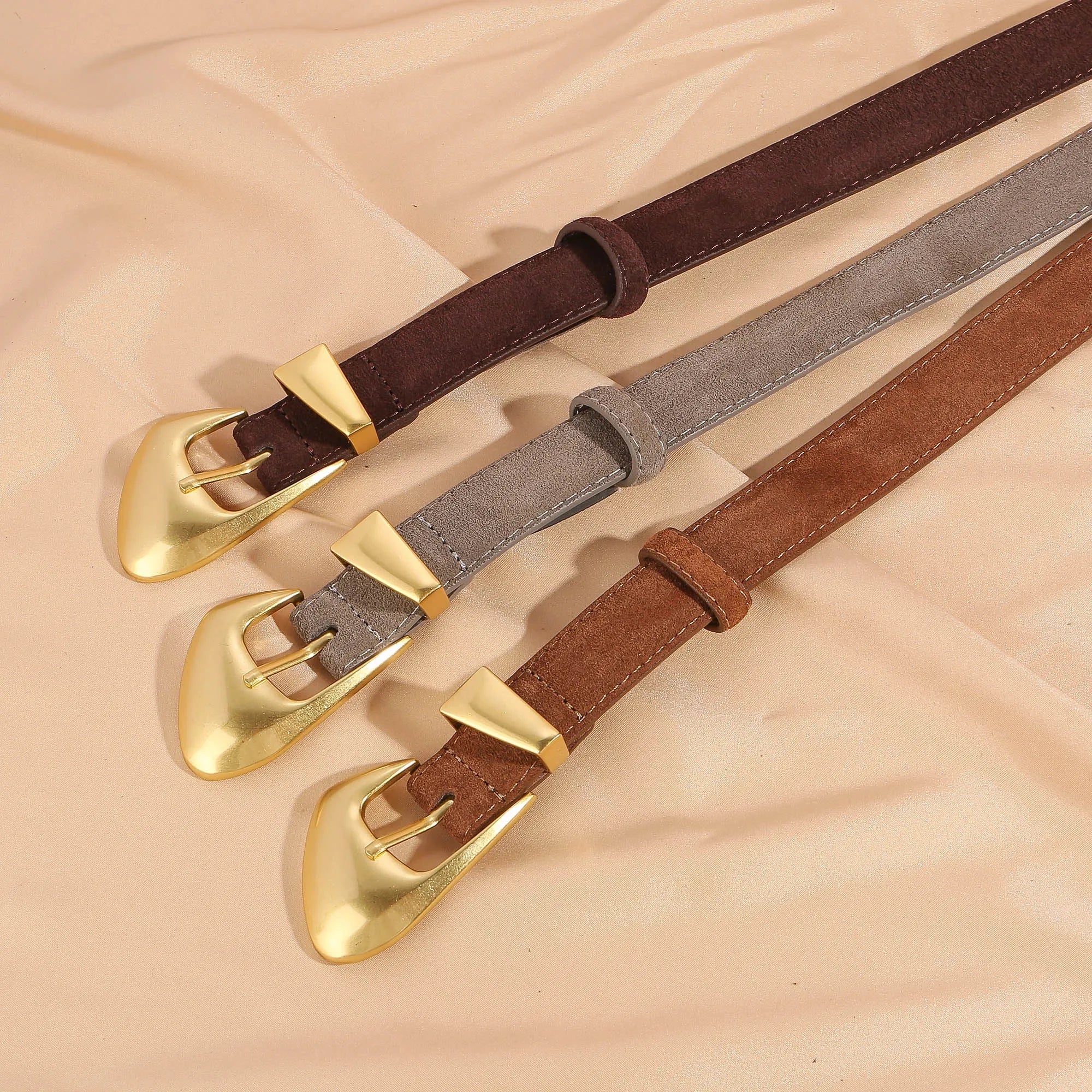 Cinto de Couro Camurça Belle