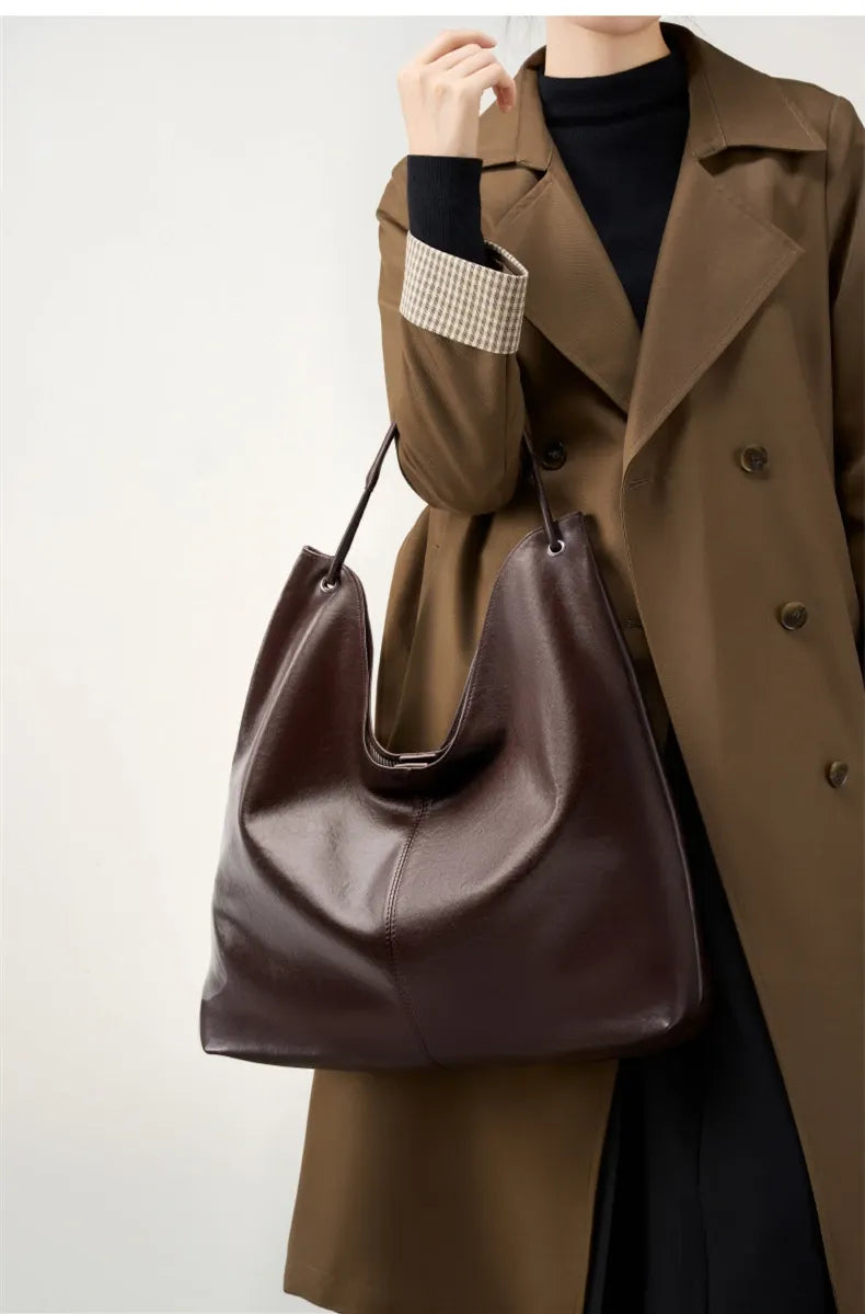 Bolsa Maxi em Couro Marion