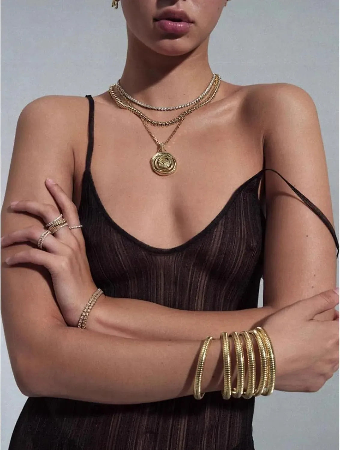 Pulseira Flexível Dourada