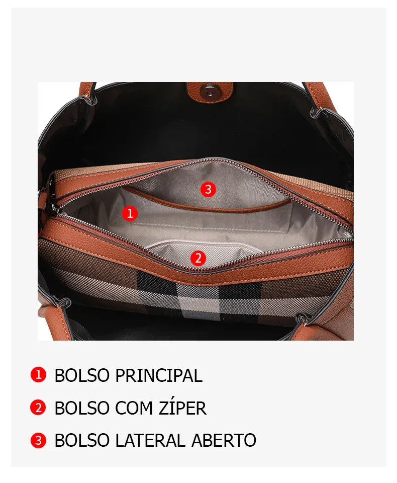 Bolsa de Mão em Couro Iona