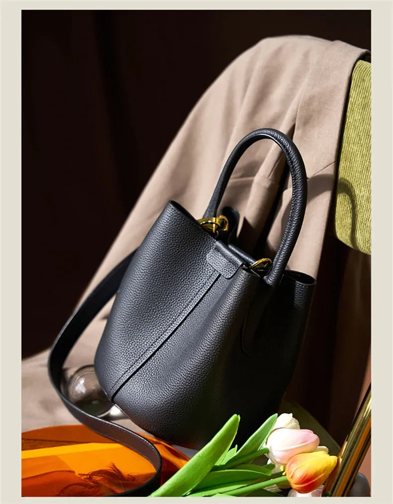 Bolsa Bucket Couro Legítimo Breeze