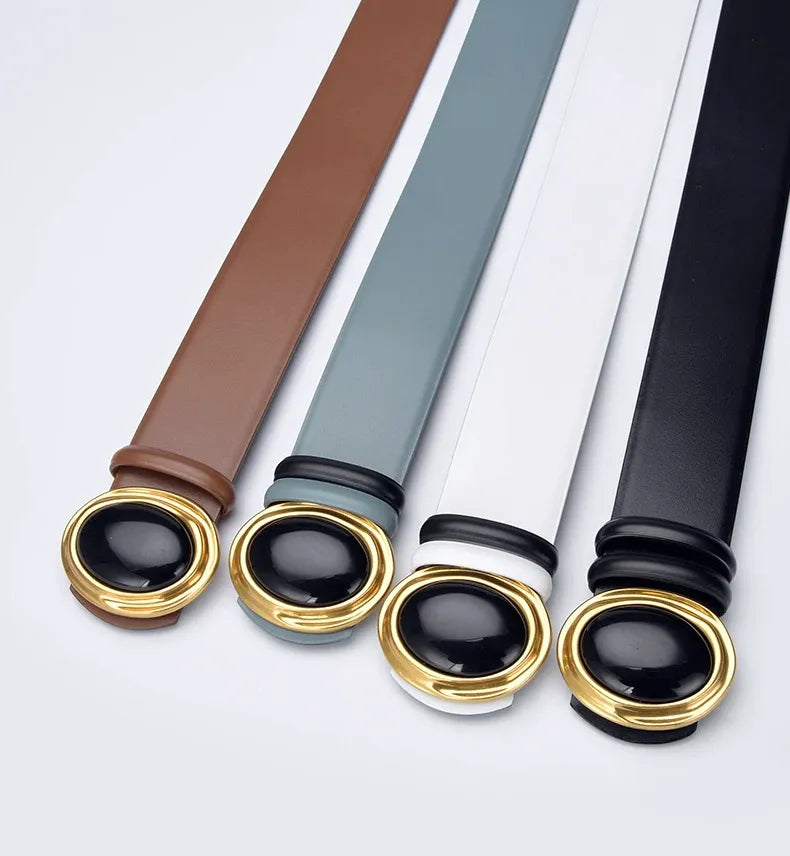 Cinto Couro Genuíno Ônix